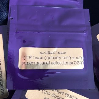 Artifact haze <br> (Tom hill haze (nobody cut) x artifact 1 afghan) raw afghan haze *nft*od Supernatural Selections release #032